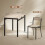 Homcom Conjunto de Comedor Negro 100 x 63 x 76.5 cm 3
