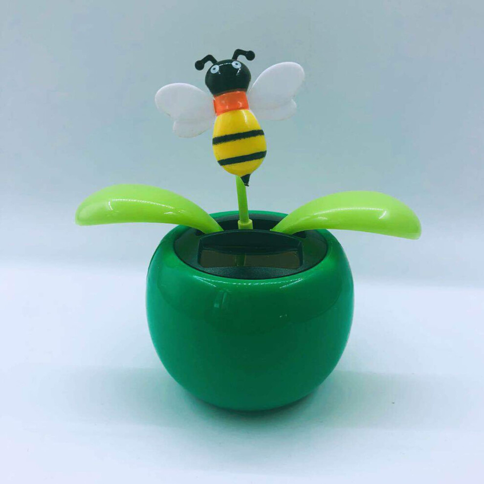 Solar Dancing Flower Car Dashboard Decoration Funny Solar Powered Flower Pot Ornament For Vehicle Decor 9092120419542