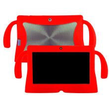 7 Inch Silicone Case Tablet Shockproof Rose Red Child