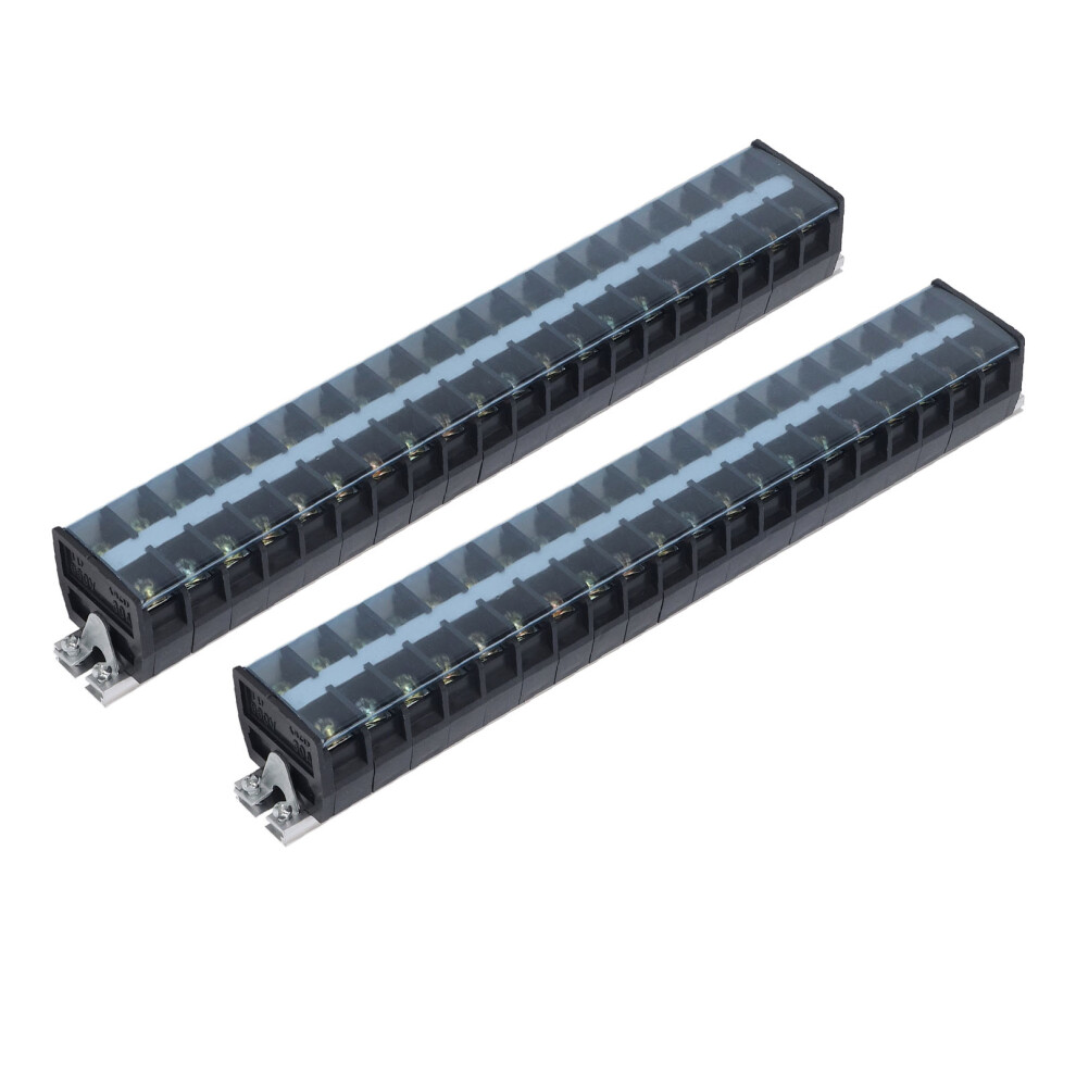 Terminal Block 30A 660V Dual Row Screw Strip For Lighting & Power Distribution 7901390161636