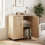 Homcom Aparador Marrón 60 x 35 x 65 cm 2