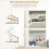 Homcom Mueble Zapatero Blanco 72 x 26 x 80 cm 6