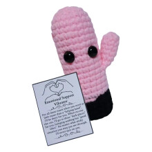 Emotional Encouraging Support with Inspirational Card-pink