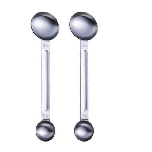 Doppelseitiger Teelöffel, doppelter Kaffee-Messlöffel, 5 ml und