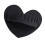 Heart Shape Shower Hair Collector Soft Materials Keep-Black 1