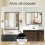Homcom Espejo de Pared Negro 70 x 2 x 90 cm 5