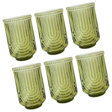 Set Of 6 Elegant Bevarage Drinking Cups for Water Beverage Glass