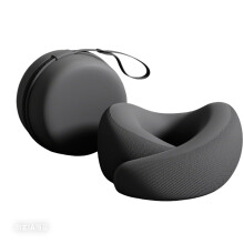 Neck Support Pillow For Long Flights Office Work-cool black