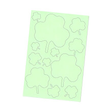 2Pcs Glowing Clovers Wall Decal PVC Safe For Kids Room And-B