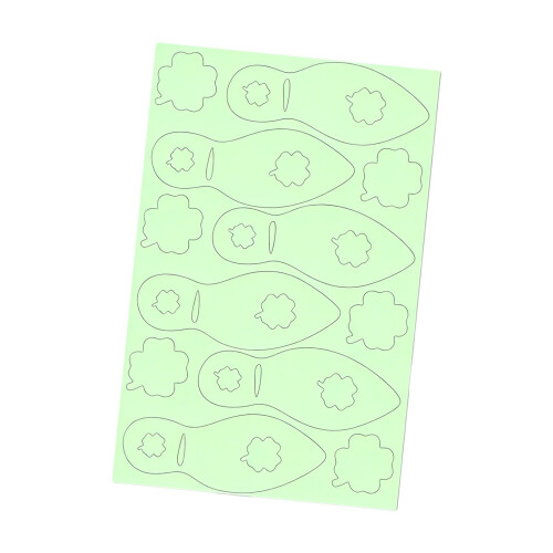 Auto Adhesive Night Light Clovers Decal 2Pcs Waterproof PVC-A