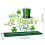 Patricks Day Acrylic Table Decors With Lucky Clovers For 3