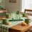 Patricks Day Acrylic Table Decors With Lucky Clovers For 6