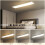 Homcom Lámparas de Techo Blanco 120 x 30 x 3.7 cm 4