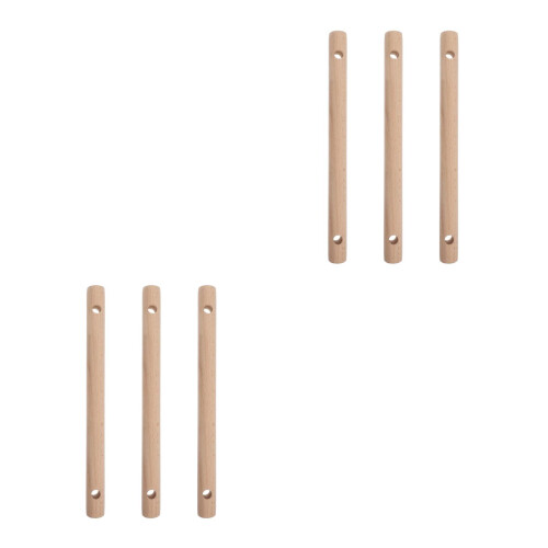 6 Holzstäbe 30 cm Vorgebohrte Bastelstäbchen Für Diy Leiter 2