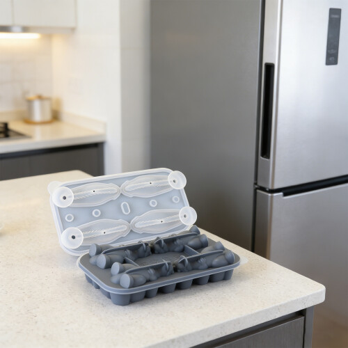 Silicone Dinosaurs Ice Tray With Easy Releases Design For-Gray 2