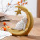 Croissants de lune mouton Figurines lune mouton Statue 5