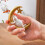 Croissants de lune mouton Figurines lune mouton Statue 7