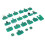 22pcs Green LED BDM Frame Probe Adapters for Chip Tuning Replacement 3