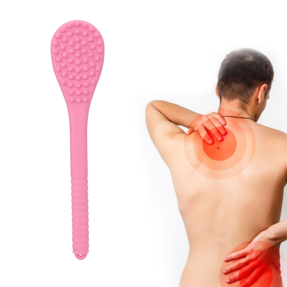 Manual Massage Hammer 2-Sided Pink Back & Body Relaxation Tool