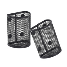 Magnetic Metal Pen Cups Pencil Holder for Refrigerator-2 black