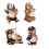 Playful 3D Animal Car Stickers Decal With Soft Press Feature-A 2