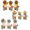 3Pcs Fun 12cm Squeezable Dog Shape Sticker To Relieve-Style2 2