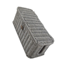 Boîte d'organisation tissée avec fermeture sécurisée,-L Gris