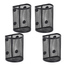 Black Iron Magnetic Pen Holder for Refrigerator-4 black