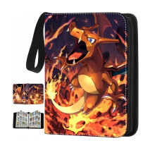 Trading Card Binder 400 Pocket Waterproof PU Leather Album for Easy Card Organization