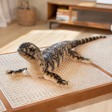 30 Inch Plush Lizard Pillow Soft Stuffed Animal Body Pillow Brown Reptile Cushion for Sofa and Bed