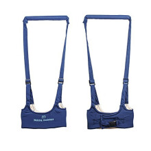 Baby Walking Harness with Reins, Adjustable Support Harness, Ergonomic Handle, Navy Safety Belt