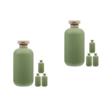 8Stk Reise Flaschen Set Grün Pe+pp Für Shampoo Lotion