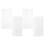 4Stk PVC Buchcover Notizbuchhülle Wasserdicht Elastisch 1