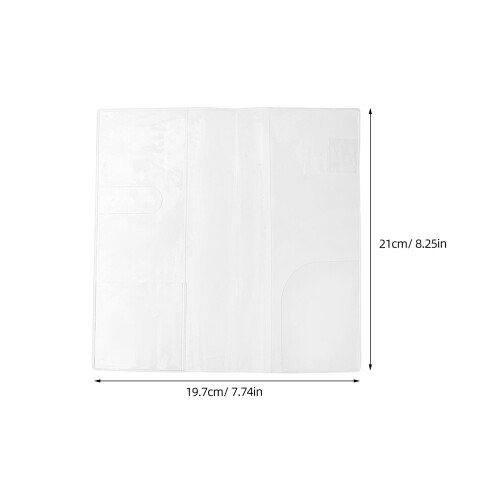 4Stk PVC Buchcover Notizbuchhülle Wasserdicht Elastisch 1