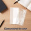 4Stk PVC Buchcover Notizbuchhülle Wasserdicht Elastisch 5