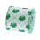 Green Clovers Pattern Craft Ribbon Perfect For DIY Projects-B 1