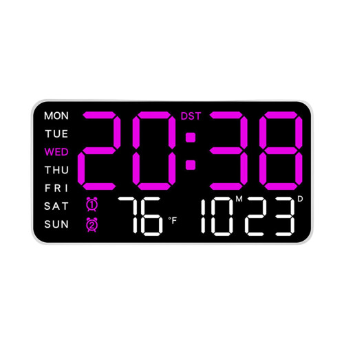 Large Digital Alarm Clock Wall Mounted Tabletop LED-3 W