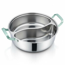 Innovative 1 Piece Unseamed 316 Nonrust Steel Hot Pot With-34cm