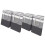 4PCS Large capacity 75L Laundry Bins Strong-black gray 1