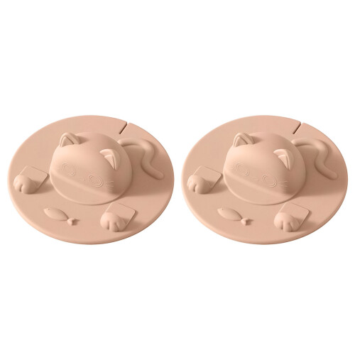 Couvercle de tasse à boisson en Silicone, jolis chats,-1 2