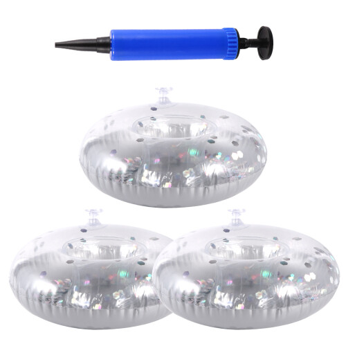 One Set Inflatable Paillette PVC Drink Cup Holder