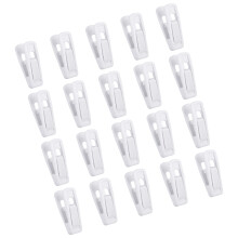 Strong Line Nonslip Hanger Clip For Securing Garment-White