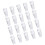 Strong Line Nonslip Hanger Clip For Securing Garment-White 1