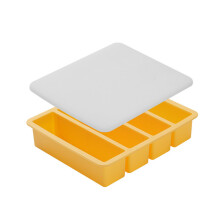 Multipurpose Silicone Ice Cubes Tray 4 Cavity Design Nonslip-3