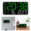 Digitale wandklok LED-display Datumtemperatuur 2 Alarm-1 W 3
