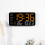 Digitale wandklok LED-display Datumtemperatuur 2 Alarm-1 W 5