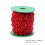 Beaded Chain Red Abs Simulation Pearl 1pack 236x0.3x0.3in 2