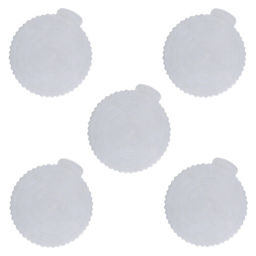 Pack of 5 Practical Plastic Cake Bases Nonslip Design-6 inches
