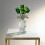 Figurine de fleur de Rose en cristal avec Base,-sept couleurs 3