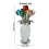 Figurine de fleur de Rose en cristal avec Base,-sept couleurs 4